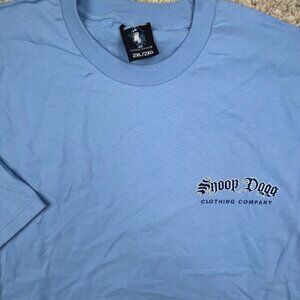 VINTAGE Snoop Dog Clothing Shirt Men 2XL Hip Hop Y2K Blue Short Sleeve Cotton